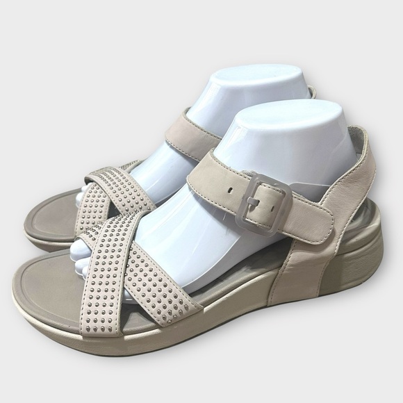Dansko Shoes - Dansko Cindy Sandals Women's EU 41‎ US 10.5 Taupe Leather Studded Comfort Shoes